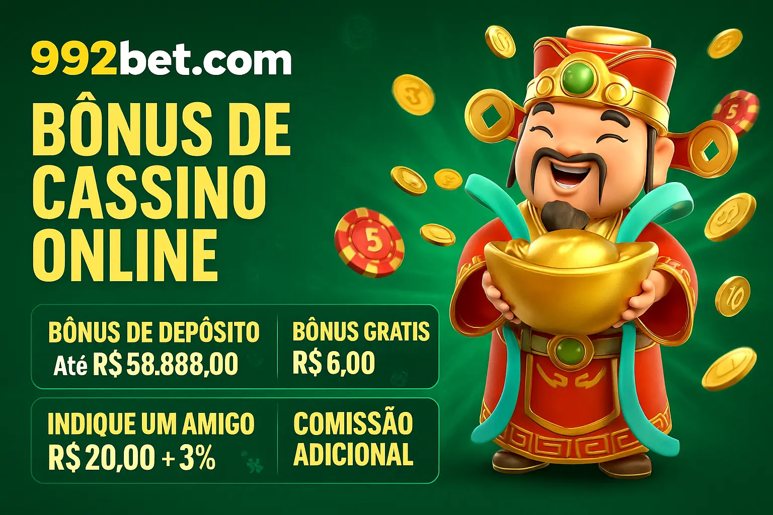 O bônus promocional 992BET.COM é uma ótima maneira de começar sua aventura