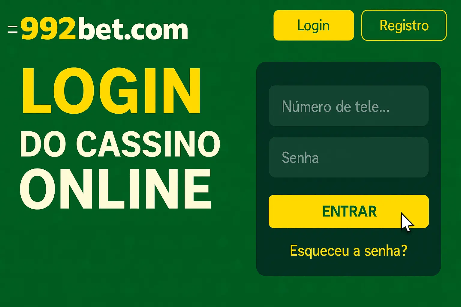 Registro na 992BET.COM Garante Acesso a uma Vasta Seleção de jogo